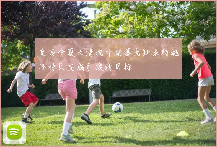 皇马今夏大清洗计划曝光斯米特施洛特贝克成引援新目标